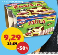 Paula Budincă vanilie și ciocolată 4 x 125 g