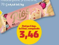 Rios Înghețată mascarpone și zmeură 70g