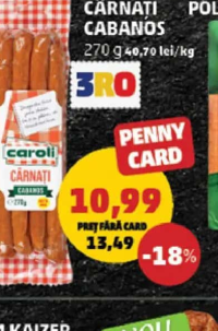 Caroli Cârnați Cabanos 270g