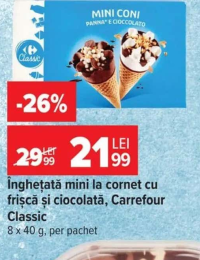 Squash Înghețată sandwich cu gust de vanilie/cacao 170 ml