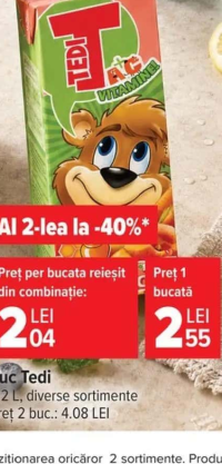Tedi Suc diverse sortimente 0.2 L