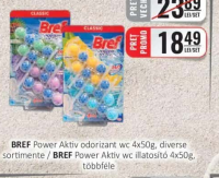 BREF Power Aktiv odorizant wc 4x50g, diverse sortimente