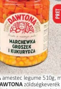 DAWTONA amestec legume 510g, mazăre, morcov, porumb