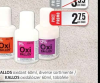 KALLOS oxidant 60ml, diverse sortimente