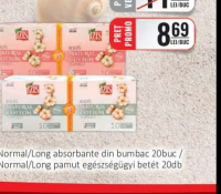 IZIS Normal/Long absorbante din bumbac 20buc