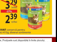 PRIVAT conservă pentru pisici 415g, diverse sortimente