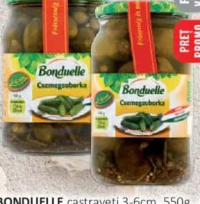 BONDUELLE castraveți 3-6cm, 550g, 5-8cm, 680g