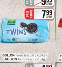 GULLON Twins biscuiți 2x154g