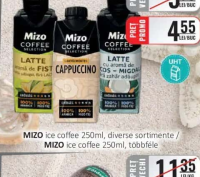 MIZO ice coffee 250ml, diverse sortimente / MIZO ice coffee 250ml, többféle