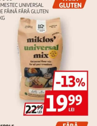 IT'S US AMESTEC UNIVERSAL DE FĂINĂ FĂRĂ GLUTEN 1KG