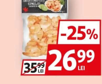 Auchan Creveți prefierți cu codițe 31/40 congelați 280g
