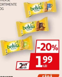 BELVITA BREAKFAST BISCUITI DIVERSE SORTIMENTE 50G