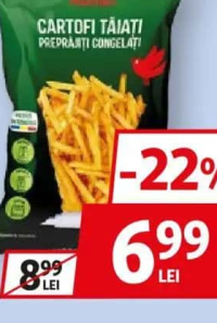 AUCHAN CARTOFI PREPRĂJIȚI CONGELAȚI 1KG