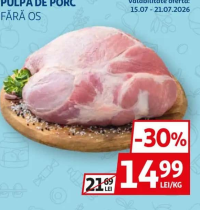 Pulpă de porc fără os