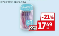 Gillette Aparat de ras de unică folosință Venus 3 Colors și Dragonfruit 3 lame 4 buc