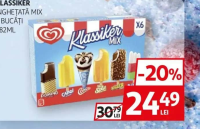 KLASSIKER ÎNGHEȚATĂ MIX 6 BUCĂȚI 482ML