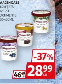 HAAGEN DAZS Înghețată diverse sortimente 460-420ml