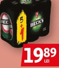 Beck's Bere Blondă Doză 5+1x0.5L