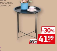 HEINNER LUNOM MĂSUȚĂ METAL 52CMX47 CM
