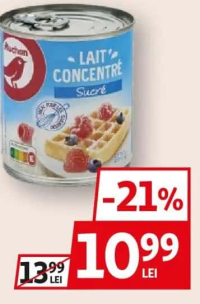 AUCHAN LAPTE CONDENSAT 397G