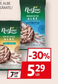 Nutline Semințe Albe Extra Sărate / Sărate 100G