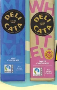 DELICATA CIOCOLATĂ CU LAPTE/ CIOCOLATĂ ALBĂ, 100G