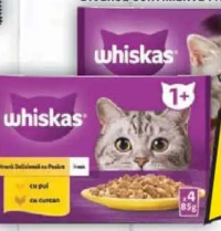 WHISKAS HRANĂ UMEDĂ PENTRU PISICI, DIVERSE SORTIMENTE PACHET, 4X85G