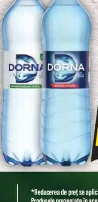 DORNA IZVORUL ALB, APĂ MINERALĂ NATURALĂ PLATĂ, 2L / CARBOGAZIFICATĂ, 1.5L