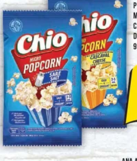 CHIO Popcorn pentru Cuptor cu Microunde, cu Sare/cu Aromă de Cașcaval/Extra Cașcaval/Aromă de Unt, 8