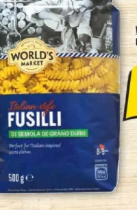 WORLD'S MARKET PASTE FUSILLI, 500G