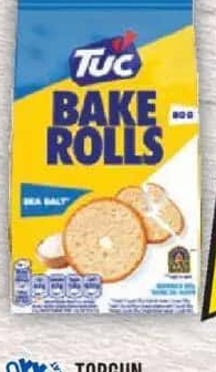 Tuc Bake Rolls cu aromă de usturoi/cu sare, 80g