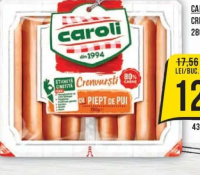 CAROLI CRENVURȘTI CU PIEPT DE PUI, 280G