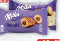 Milka Croissant cu cremă cu aromă de vanilie/ciocolată, 50g