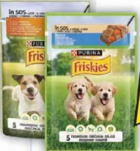 FRISKIES HRANĂ UMEDĂ PENTRU CÂINI/PENTRU CÂINI JUNIOR, CU PUI ȘI MORCOV ÎN SOS, 85G