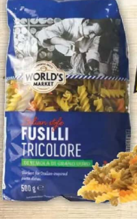 WORLD'S MARKET FUSILLI TRICOLORE, 500G