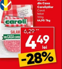 Caroli Salam din Casa Caroliștilor feliat 100g