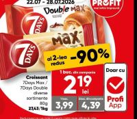 7Days Croissant Max / Double diverse sortimente 80g