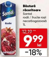 Santal Băutură răcoritoare rodii / fructe roșii 1L