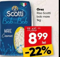 Riso Scotti Orez Bob cu Bob 1kg