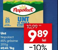 Napolact Unt 65% grăsime 200g
