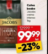 Jacobs Crema Intenso Cafea boabe 1kg