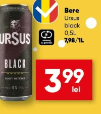 Ursus black Bere 0,5L