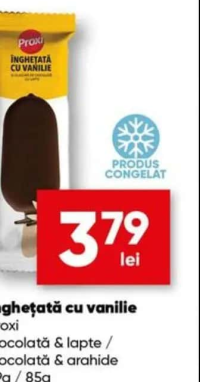 Proxi Înghețată cu vanilie ciocolată & lapte / ciocolată & arahide 79g / 85g