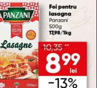 Panzani Foi pentru lasagna 500g