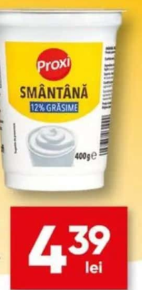Proxi Smântână 12% grăsime 400g