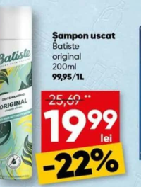 Batiste Şampon uscat original 200ml