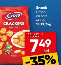 Croco Snack crackers cu sare 400g