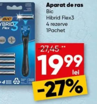 Bic Aparat de ras Hibrid Flex3 4 rezerve