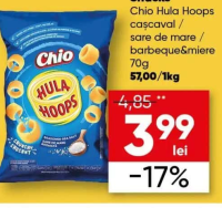 Chio Snacks Hula Hoops cașcaval 70g