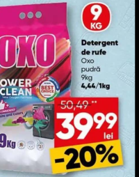 OXO Detergent de rufe pudră 9kg